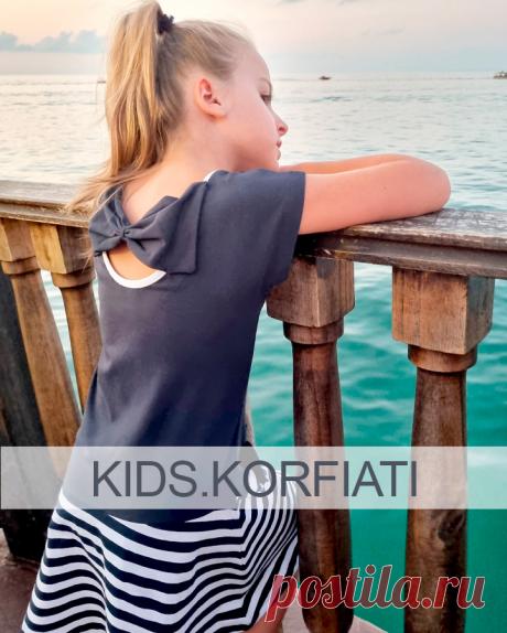 Выкройка платья в морском стиле для девочки от Анастасии Корфиати