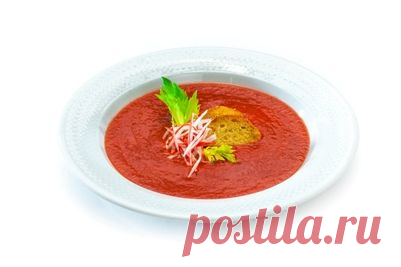 Можно тем, кто на диете… Гаспачо с крабовыми палочками — Вкусные рецепты
