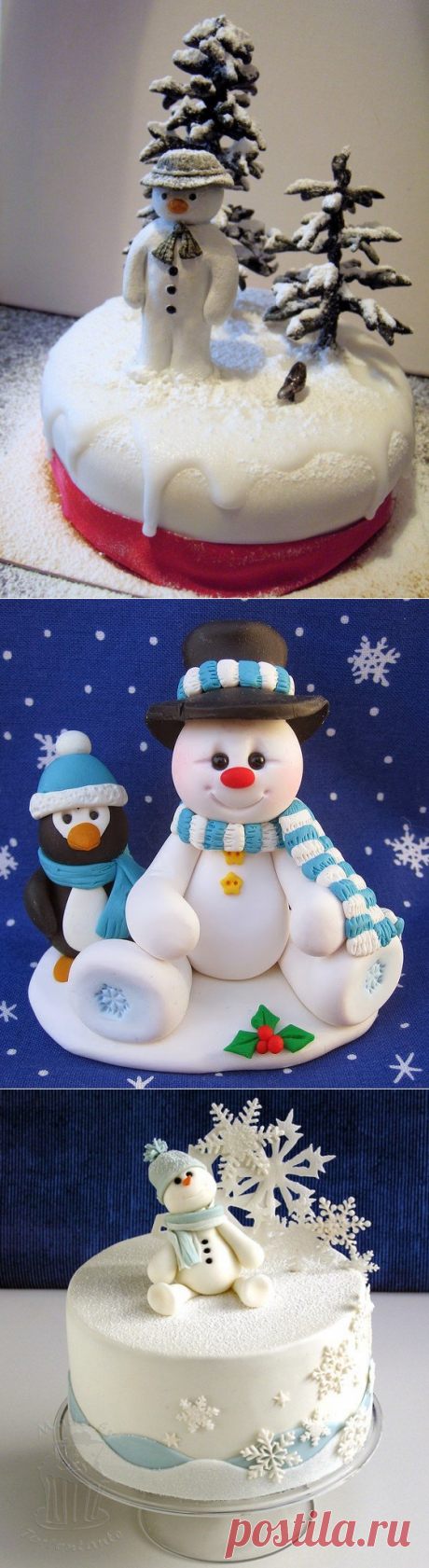Довольно Снеговик торт идеи для Рождества | цвет: темно-синий