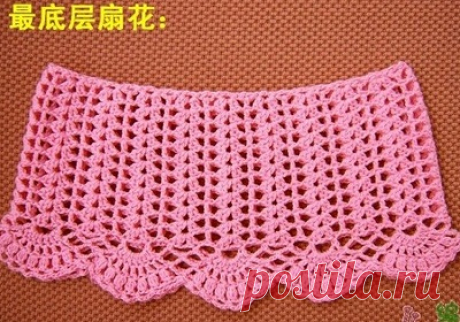 Юбочка для девочки крючком