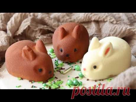 ПАСХАЛЬНЫЕ КРОЛИКИ🐇 КОКОСОВЫЕ ПИРОЖНЫЕ с ВИШНЕВЫМ ЖЕЛЕ🐇 Bunny mousse cake