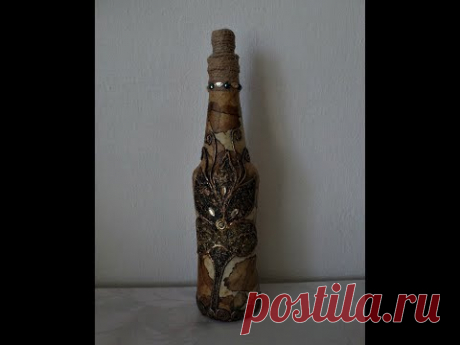 Декор бутылки. Мастер-класс/Bottle decoration. Master Class
