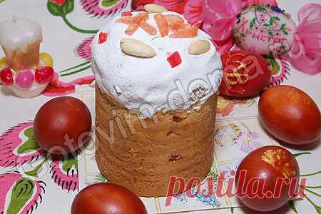 Рецепт: Кулич на заварном тесте