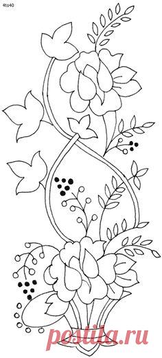 love bunch of flowers can be used for so many things you wish to craft | 1_Embroidery Patterns | Цветок, Цветы Шаблоны и Шаблоны Трафаретов