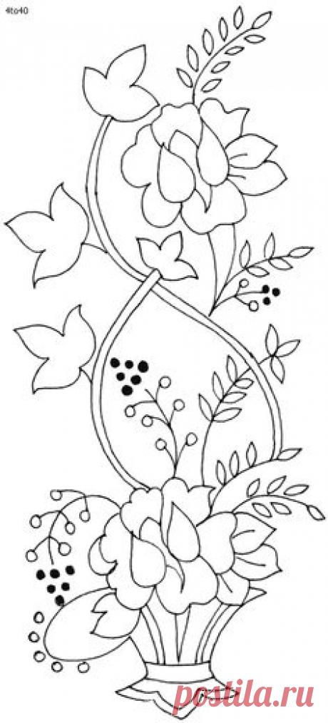 love bunch of flowers can be used for so many things you wish to craft | 1_Embroidery Patterns | Цветок, Цветы Шаблоны и Шаблоны Трафаретов