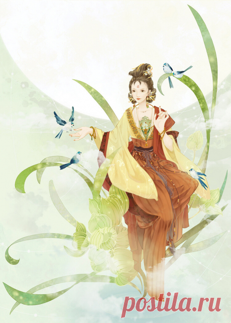 〔 古风美人 〕作者' 山岚                                                     〔Древняя красота〕 Автор 'Шан Лан