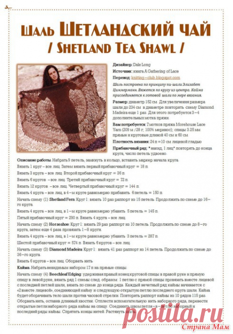 Шаль "Шетландский чай"