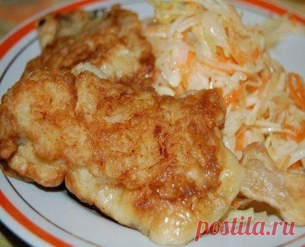 РЫБА В КЛЯРЕ НА МИНЕРАЛКЕ