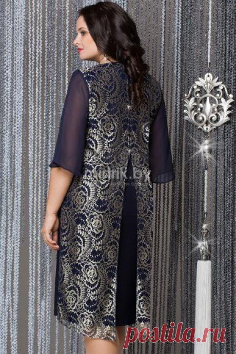 Купить Платья LeNata 11611 темно-синий в интернет-магазине размера 52, 54, 56, 58, 60, 62 | Швейная традиция