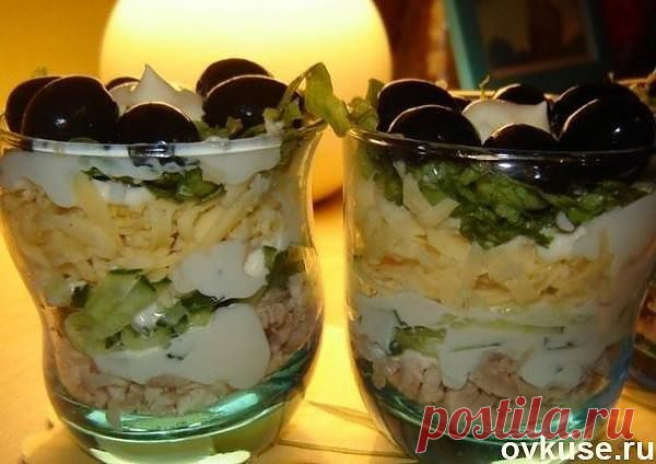 Салат — коктейль на двоих. - Простые рецепты Овкусе.ру