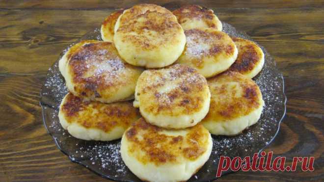 Ну, очень вкусные, сырники из творога на сковороде Все сырники готовы.