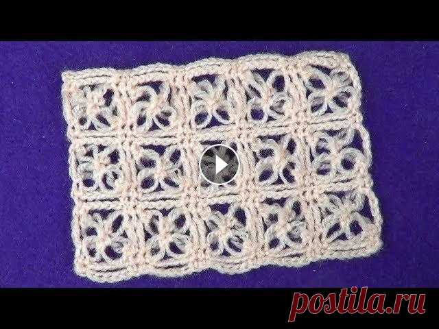 Ажурный узор Квадратики с соломоновыми петлями идеально очень нежный и воздушный рекомендуется вязать из достаточно тонкой, а также пушистой пряжи.Схе...