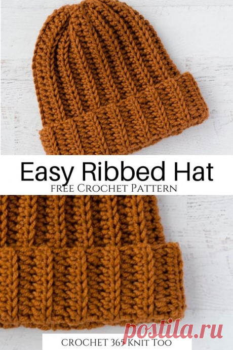 #crochet #ribbedhat #freepattern