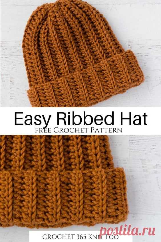 #crochet #ribbedhat #freepattern