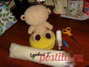 МК создаём мордочку игрушки (сухое валяние). - Ярмарка Мастеров - ручная работа, handmade