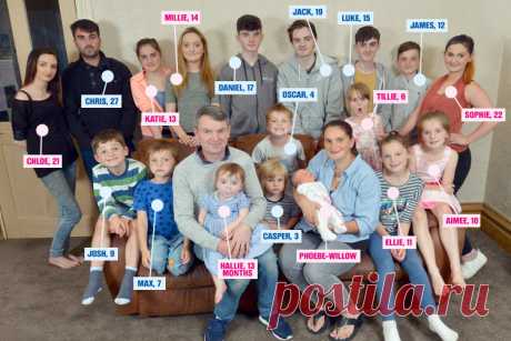 В самой большой британской семье родился 19-й ребенок | Чёрт побери