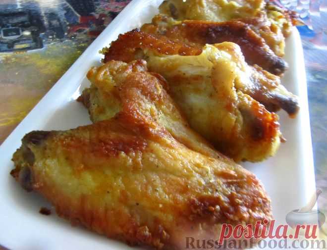 Рецепт: Крылышки карри в горчичном соусе на RussianFood.com
