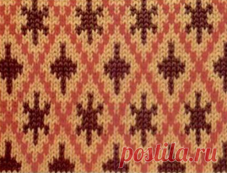 www.SHPULYA.com - Жаккардовый узор спицами 22