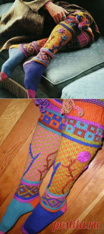 Гольфы EMBROIDERED от Kristin Nicholas | Шкатулочка для рукодельниц