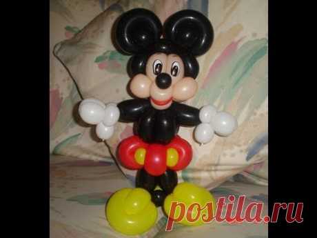 COMO HACER A MICKEY MOUSE (EN UN SOLO TUTORIAL). HOW TO MAKE A MICKEY MOUSE BALLOON. - YouTube