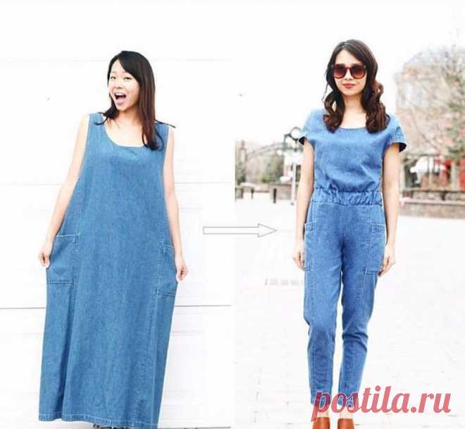 Девушка перешивает старые наряды так, что не отличить от дизайнерской одежды . Милая Я