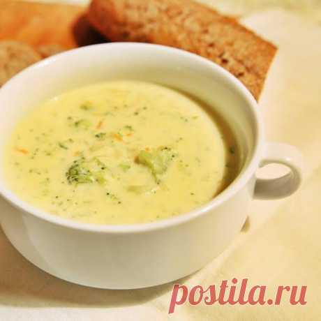 Сырный суп с овощами