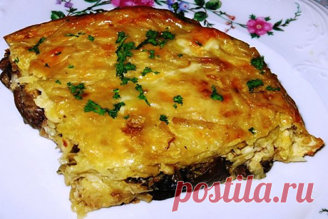 Потрясающе вкусная картофельная 
&quot;запеканка с грибами и сыром&quot;!
Просто вкусняшка!
Рецепт здесь...