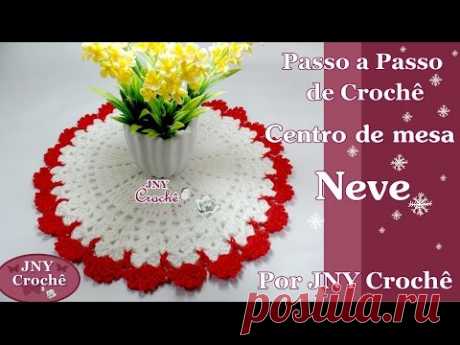 Centro de mesa Neve por JNY Crochê