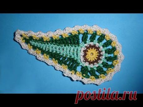 Irish lace Узор пейсли Crochet paisley Ирландское кружево