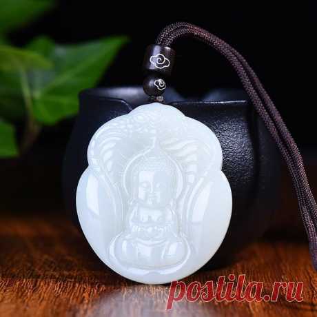 Exquisite necklace Hetian Jade Necklace Buddha necklace | Etsy