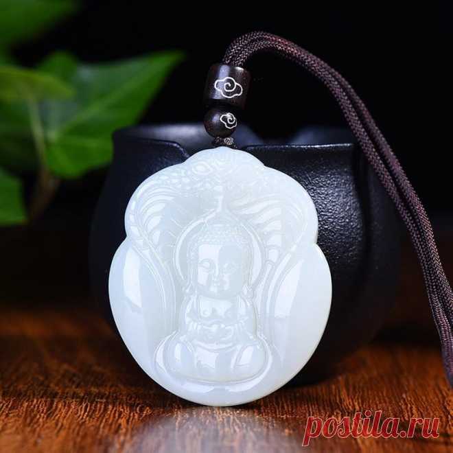 Exquisite necklace Hetian Jade Necklace Buddha necklace | Etsy