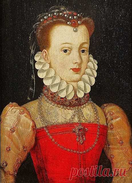Elisabeth of Austria (1554–1592) Queen of France attr François Clouet (1515–1572)