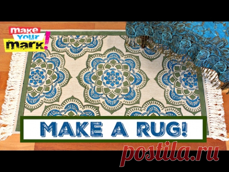 How to: Make Your Own Rug - YouTube