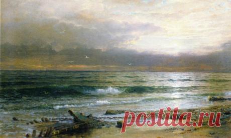 (+1) Море Уильяма Троста Ричардса. Акварель