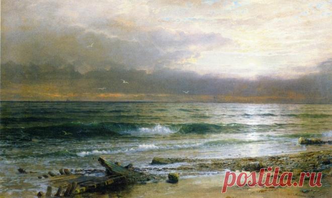 (+1) Море Уильяма Троста Ричардса. Акварель