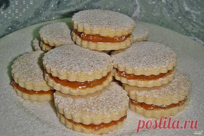 Песочное печенье со сгущенкой - пошаговый кулинарный рецепт с фото на Повар.ру
