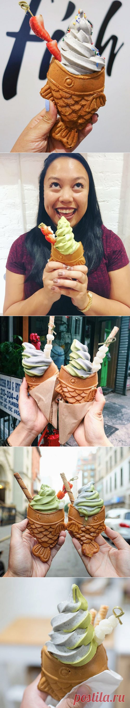 Новое лакомство: мороженое в рыбе (5 фото)