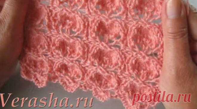 Воздушный узор «Фонарики» спицами Узор часто называют «китайские фонарики», и, действительно, его рисунок напоминает их форму. Считается ажурным узором, смотрится нежно, изящно и выразительно. Обычно этот узор используют для оформления низа юбок, платьев, кардиганов и кофточек. «Фонариками» часто вяжут легкие шапочки и береты. Схема вязания поворотными рядами: Раппорт узора: 11 петель, 10 рядов. Набирается кол-во петель, кратное 11 + 2 для симметрии + 2 кромочные. Все наки...