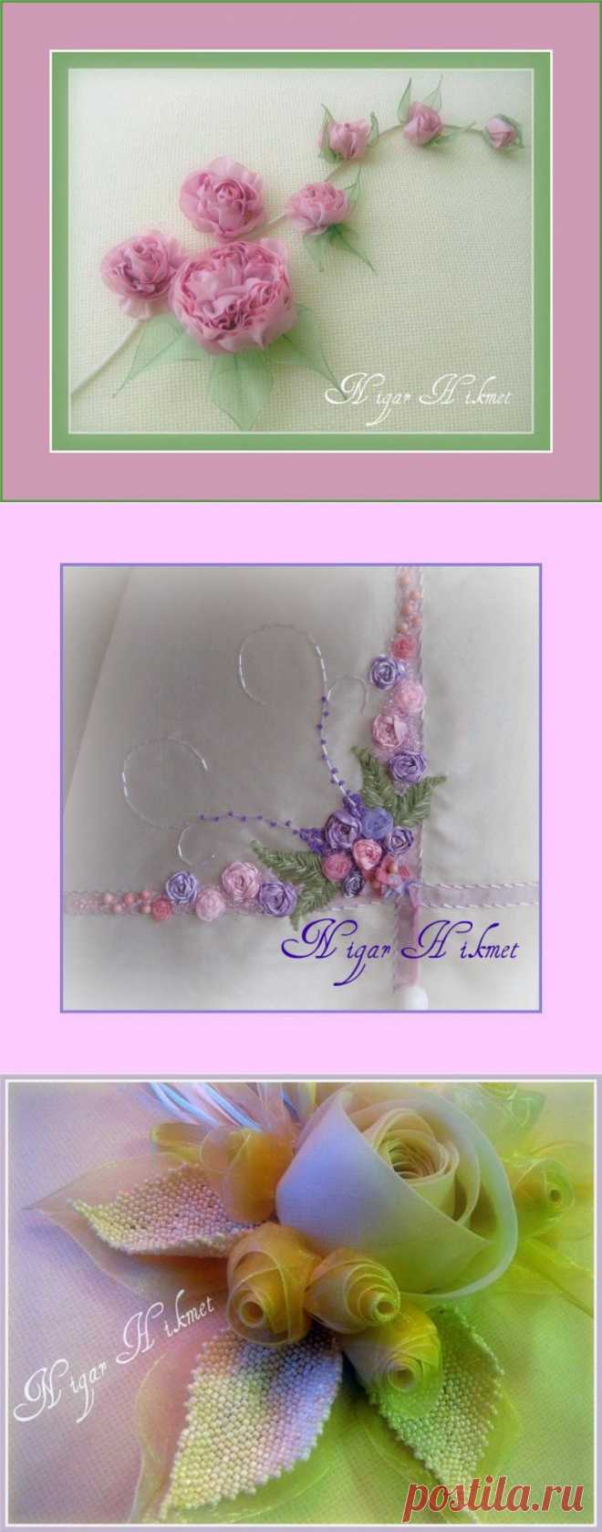 Из бисера и ленточек | Бисерные россыпи | Форум | Вышиваем крестом