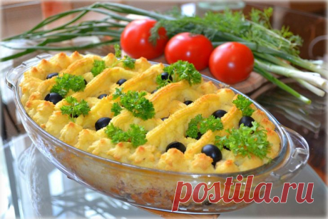Катрофельный пирог.