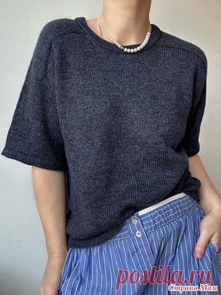 Классический топ-футболка Дизайнер: Му Favourite Things. Спицы.