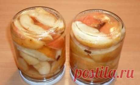Яблоки на зиму в коричном сиропе