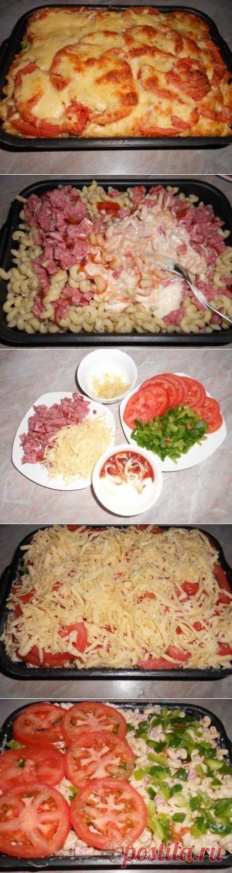 Готовим пикантные макароны в духовке.