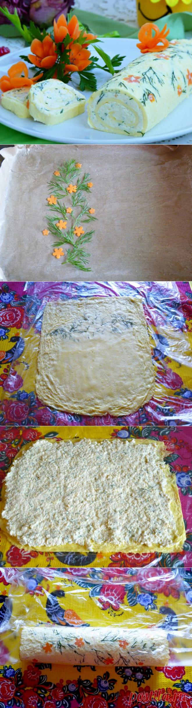 Нежнейший рулет "Белоснежка".