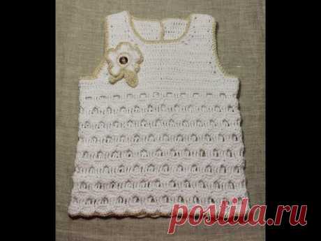 How to Crochet  Children's top  with Flower