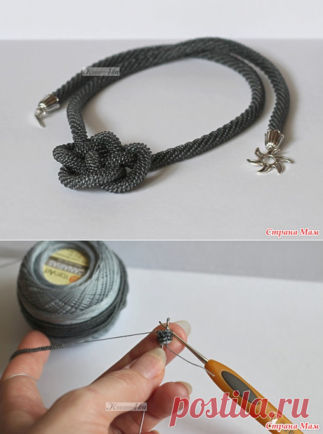 Бисерный жгут крючком - очень подробный мастер-класс