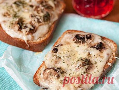 Горячие бутерброды с грибным соусом - рецепт приготовления с фото / COOK-MASTER.RU