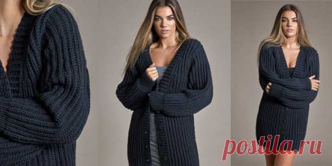 Кардиган из толстой пряжи Wintertide - Вяжи.ру