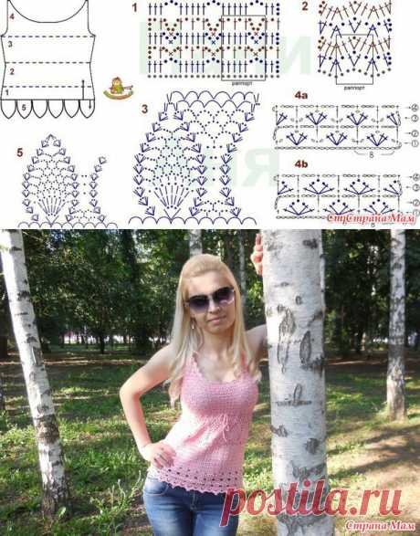 Хвастик. Ажурный летний топ для себя:) - Вязание - Страна Мам