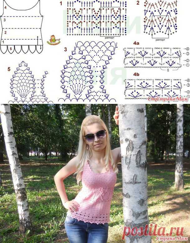 Хвастик. Ажурный летний топ для себя:) - Вязание - Страна Мам